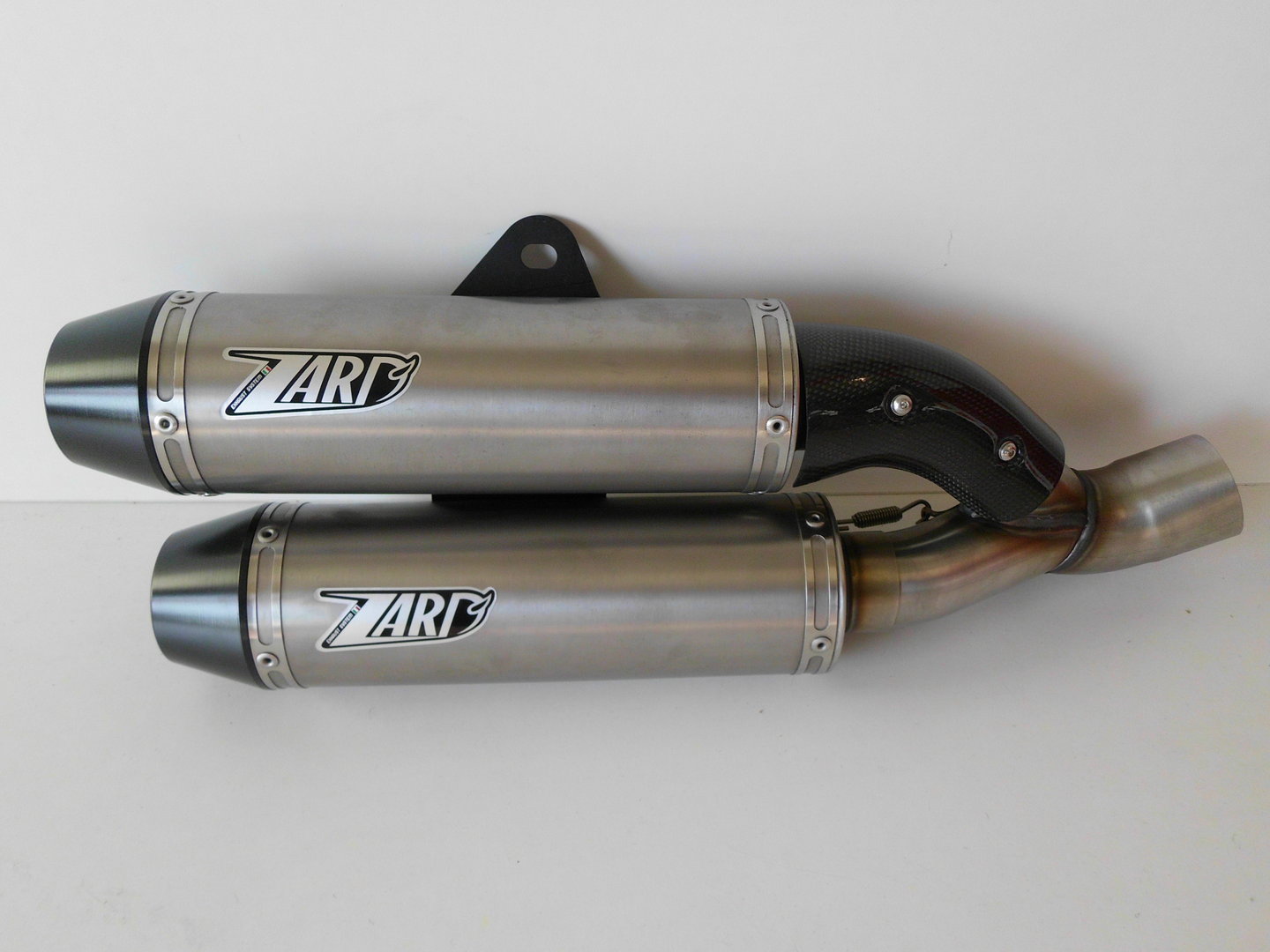 Zard Titan rund Slip-on einseitig inkl. Endkappe schwarz, EG-Zulassung mit Kat, Monster 1100 EVO