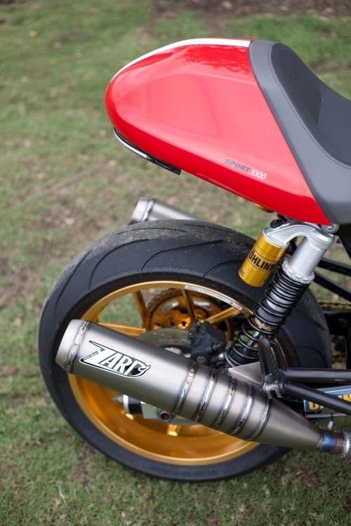 Zard, Edelstahl ´snake´ konisch Slip-on 2-2, Racinganlage, Ducati GT 1000