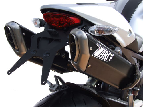 Zard Carbon Penta Slip-on 2-2, Racinganlage ohne Kat, Ducati Monster 696-796-1100 Bj. -2009