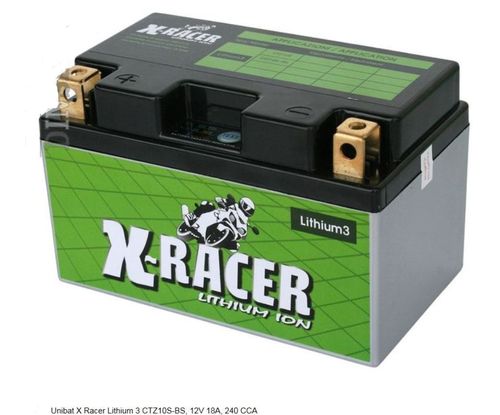 Unibat X-Racer Lithium 3 CTZ10S-BS,12V,18A,240,CCA