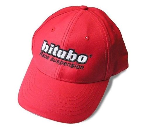 BITUBO Kappe rot mit gesticktem Logo