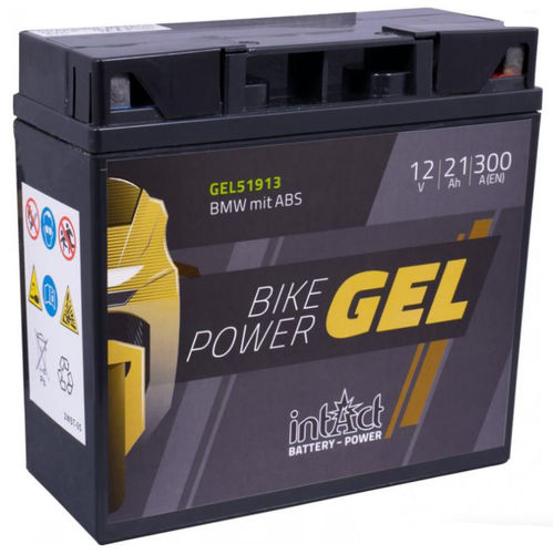 Intact Bike Power GEL Batterie 51913, 12 V 21 AH Kapazität