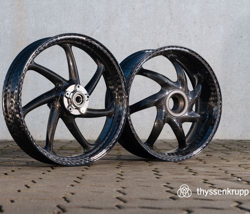 Thyssenkrupp Carbon Felgen Ducati Panigale 1199, 1299 Radsatz Größe: 3,5”, 6,0” x 17”