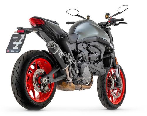 ARROW Auspuff INDY RACE DARK Aluminium für Ducati Monster+ ab Modelljahr 2021-
