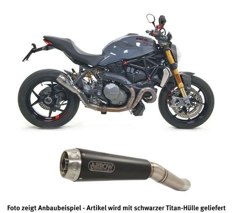 ARROW Auspuff DARK PRO-RACE für Ducati Monster 1200-S-R Titan schwarz