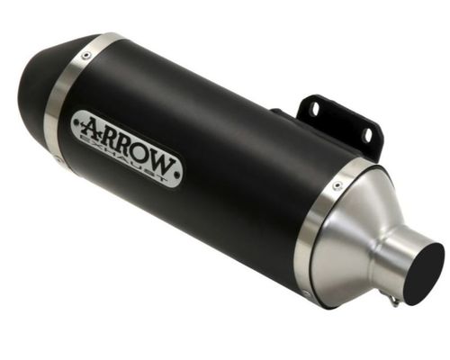 ARROW Auspuff DARK URBAN für Piaggio Medley 125/150, 2020-, Aluminium schwarz