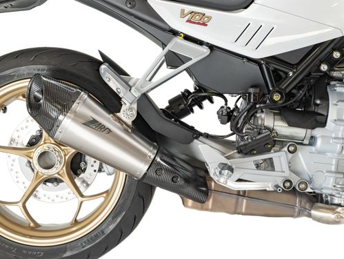 Zard Endschalldämpfer Moto Guzzi V100 Mandello Slip on 2-1 mit EG-Zulassung Euro 5