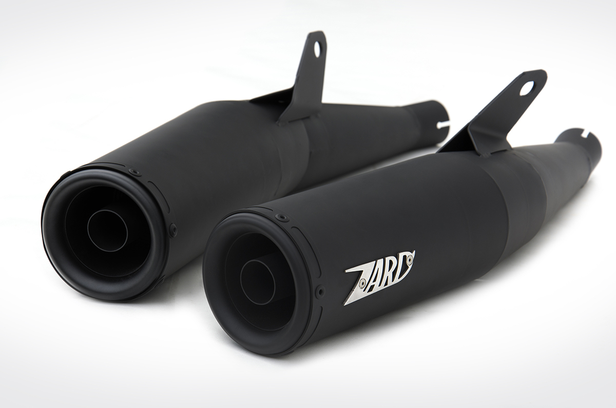 Zard, Edelstahl ´snake´ konisch Slip-on 2-2, Racinganlage, Ducati GT 1000, schwarz